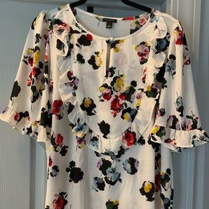Ann Taylor Multicolor Floral Top